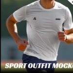 aero sport outfit mockup