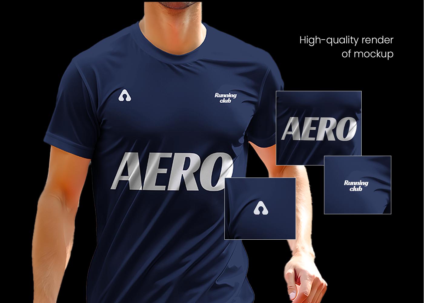 aero sport outfit mockup