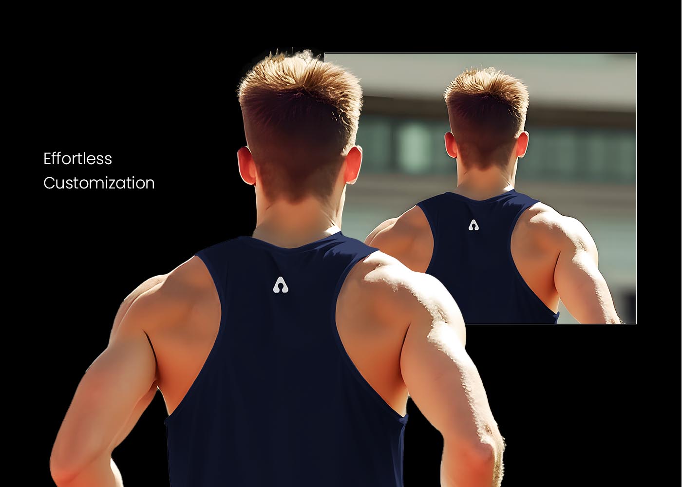 aero sport outfit mockup